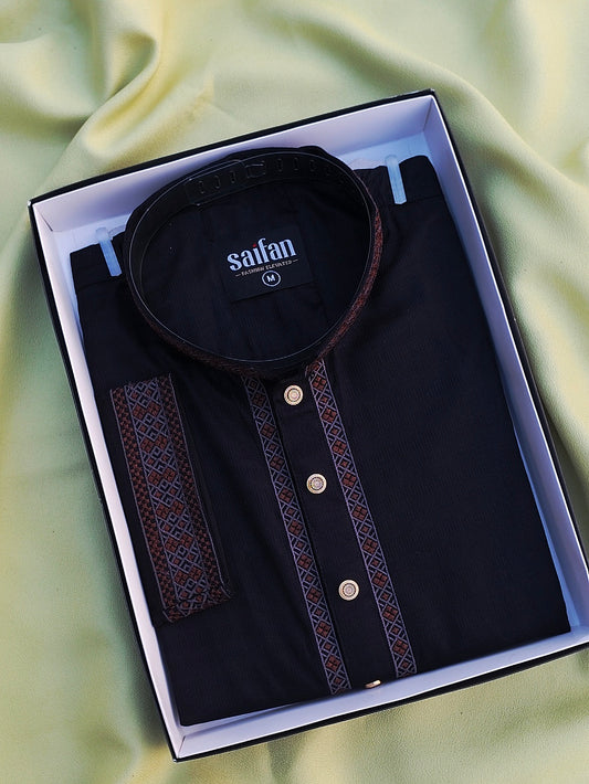 Premium Jacquard Cotton Panjabi.
