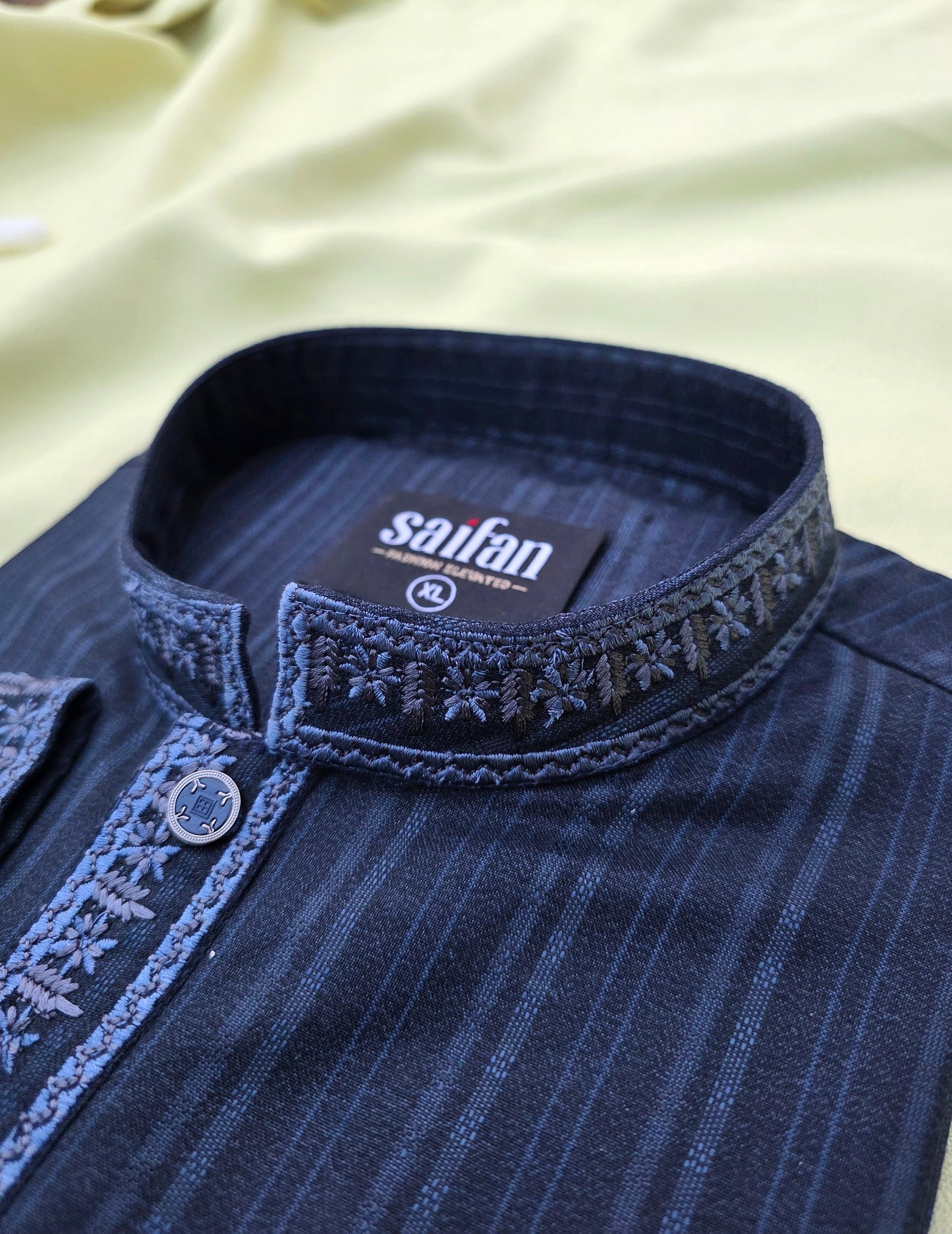 Premium Shadow Stripe Cotton Panjabi✨