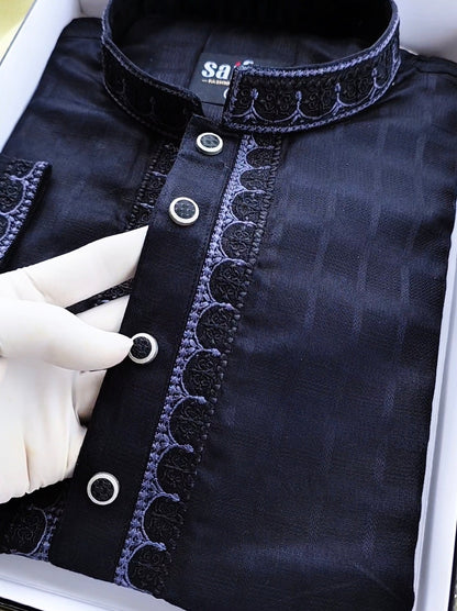 Premium Jacquard Cotton Panjabi