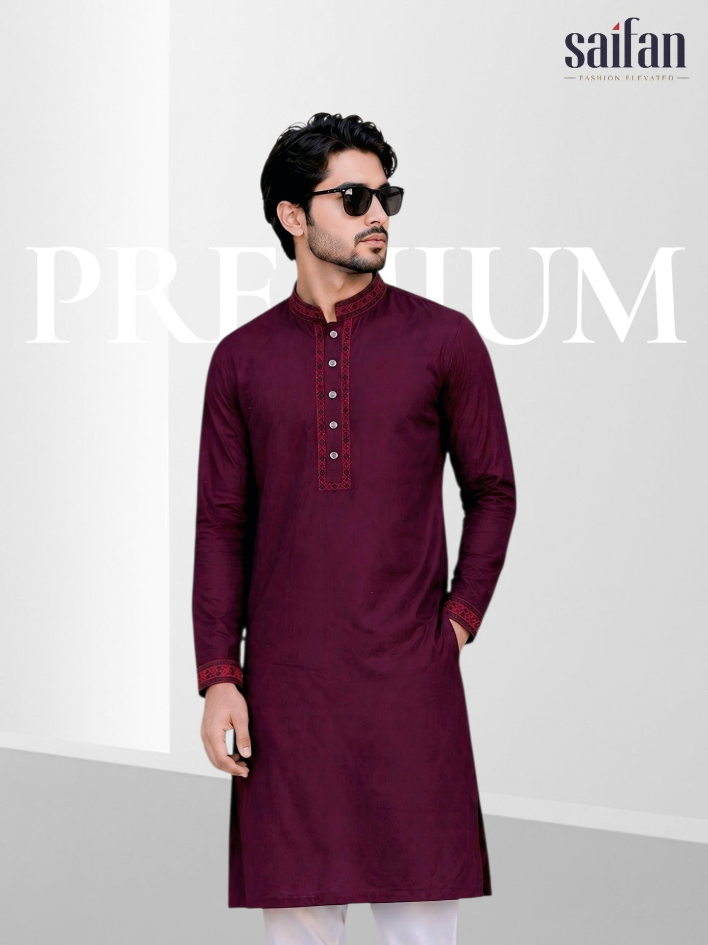 Premium Jacquard Cotton Panjabi