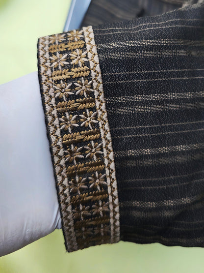 Premium Shadow Stripe Cotton Panjabi✨