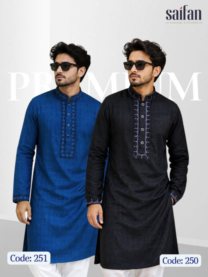 Premium Jacquard Cotton Panjabi [Code-250 & 251]