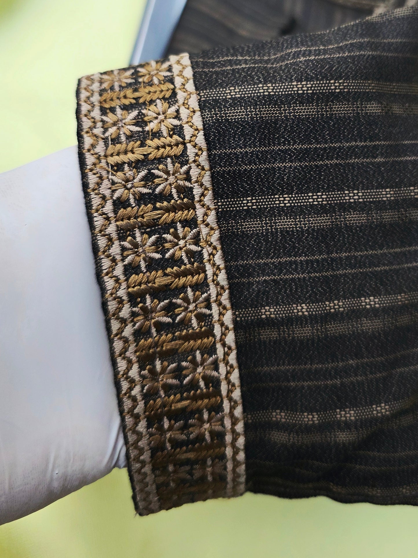 Premium Shadow Stripe Cotton Panjabi✨