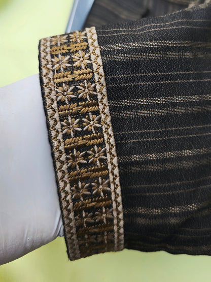 Premium Shadow Stripe Cotton Panjabi✨