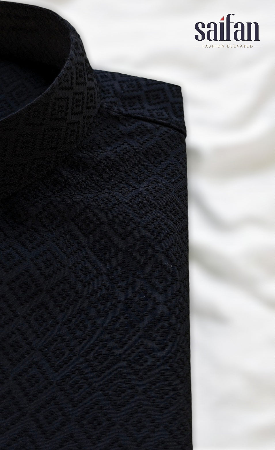 Kashmiri Embossed Jacquard Panjabi.