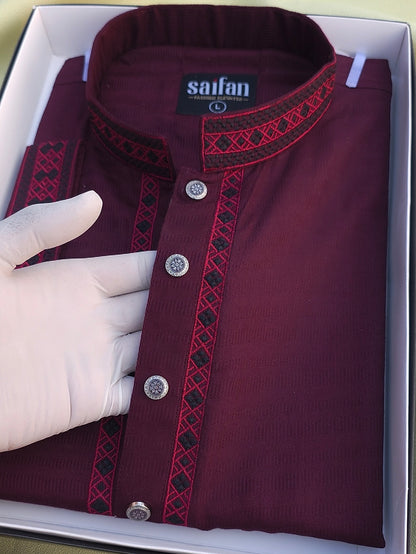 Premium Jacquard Cotton Panjabi