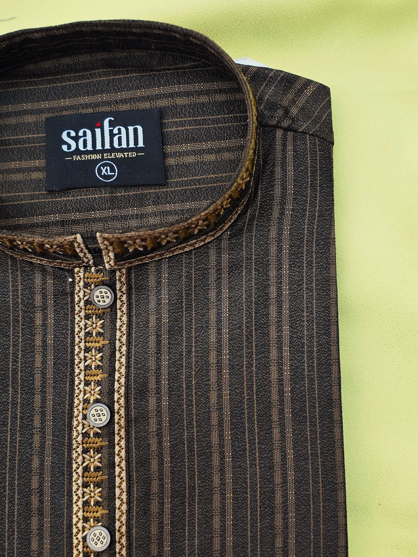 Premium Shadow Stripe Cotton Panjabi✨