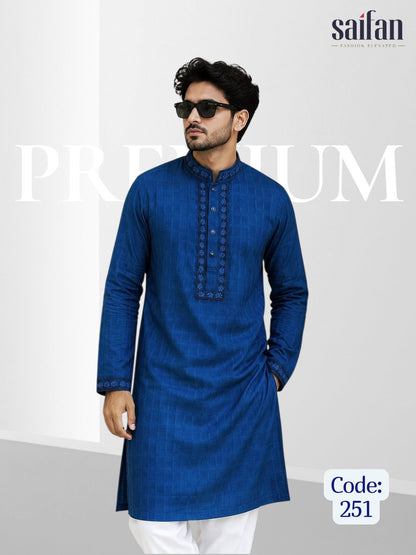 Premium Jacquard Cotton Panjabi [Code-250 & 251]
